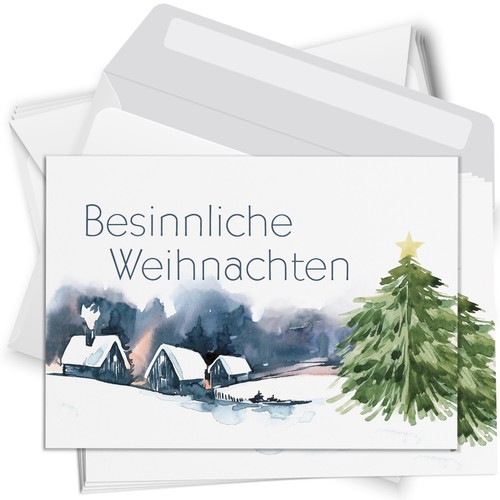 Weihnachtskarten mit - 10,