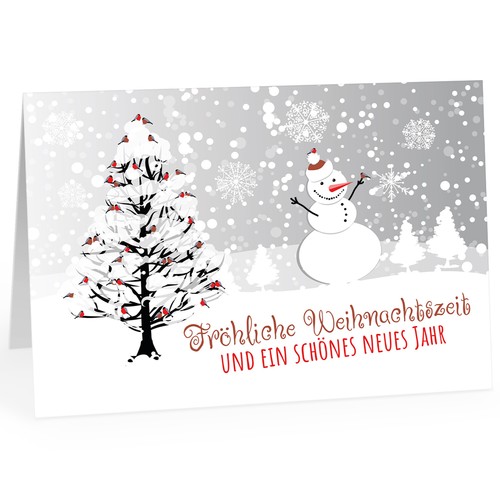 Große weihnachtskarte - weihnachtskarte, a4