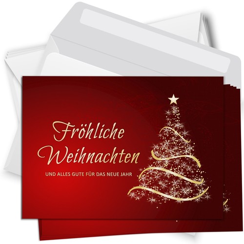 Weihnachtskarten set mit - set,