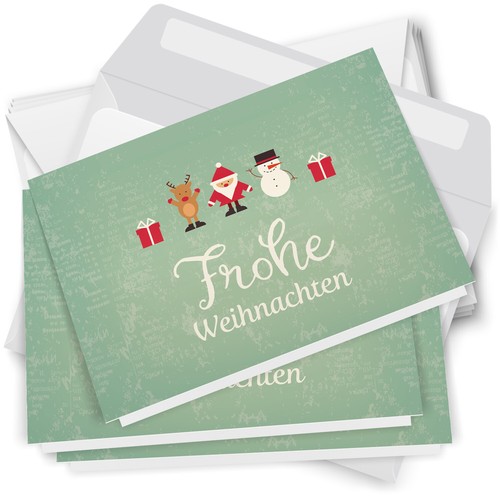 Weihnachtskarten mit - 10,