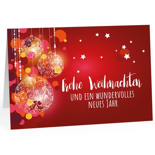 Große weihnachtskarte - große,