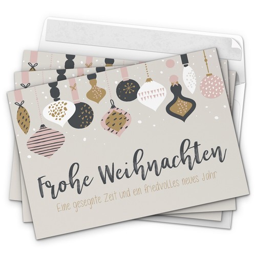 Weihnachtskarten mit - 10,