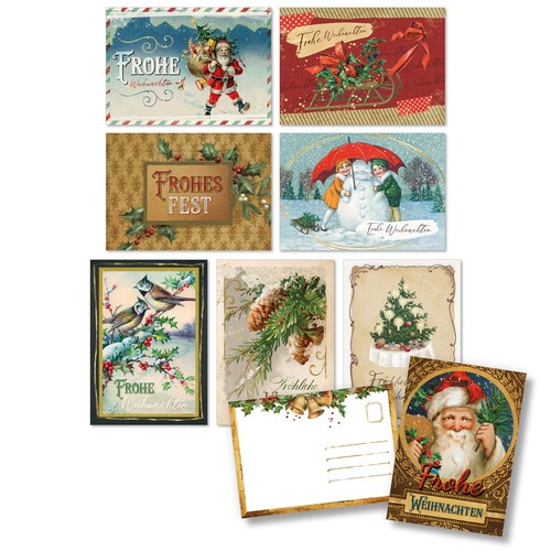 Weihnachtskarten vintage mit - vintage,