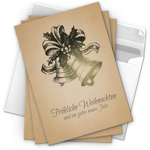 Weihnachtskarten mit - 10,